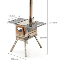 Outdoor Large Tent Stove with Pellet - Tryhomy