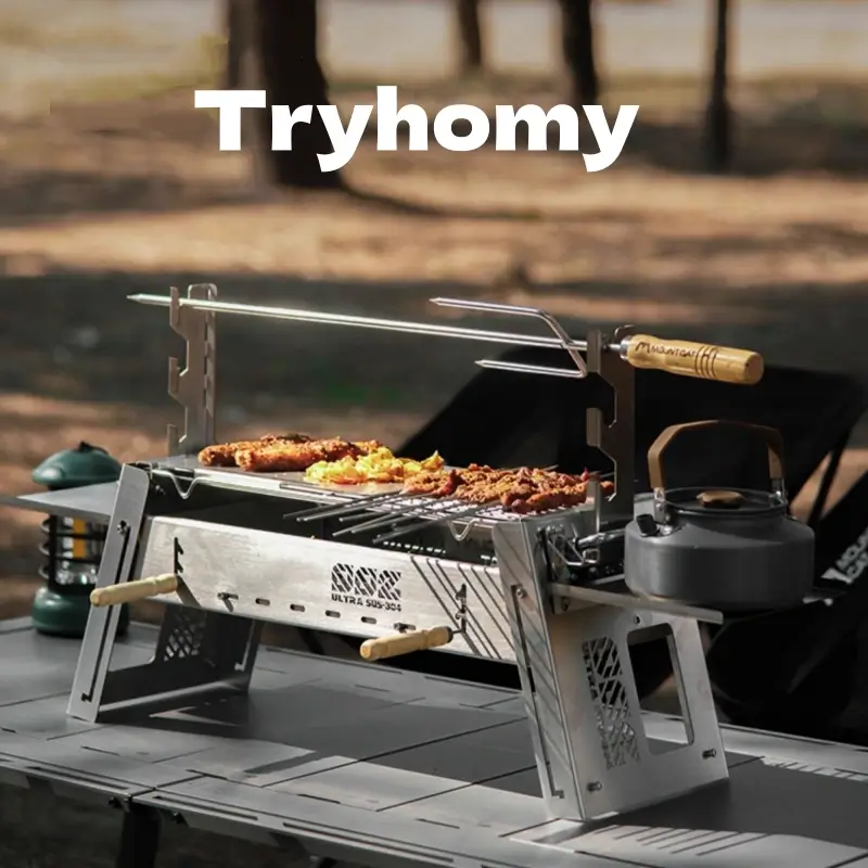 Foldable-Outdoor-Barbecue-Grills