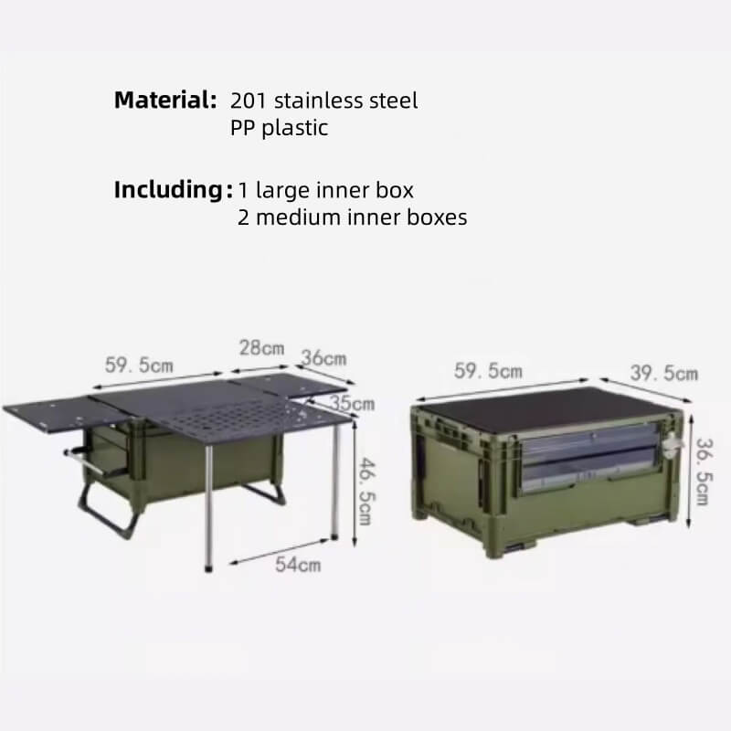 camping kitchen tackle box Eat Camp 2.0 Kitchen Box -Tryhomy