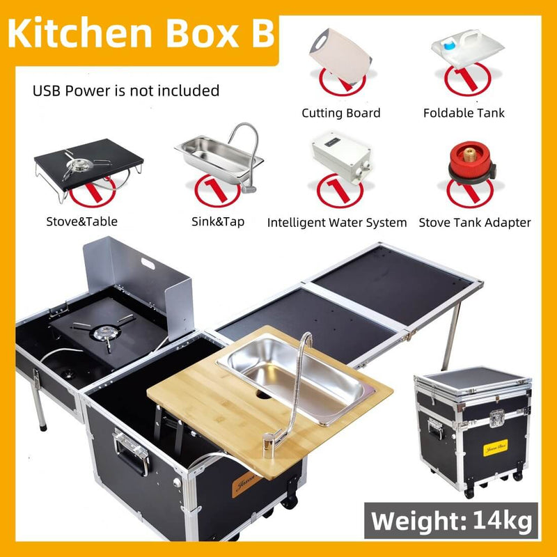 box camp Eat-Camp Revolutionary Portable Camp Kitchen Box-Tryhomy