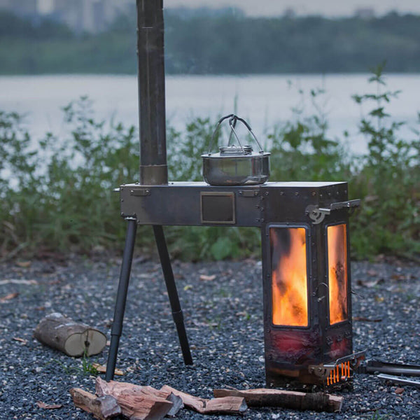 Outdoor Giraffe Wood Burning Stove - Smilodon