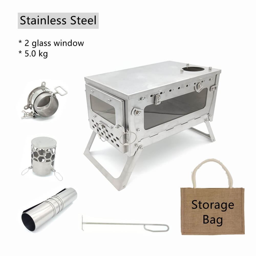 X -Fastfold Camping Mini Wood Stove - Tryhomy