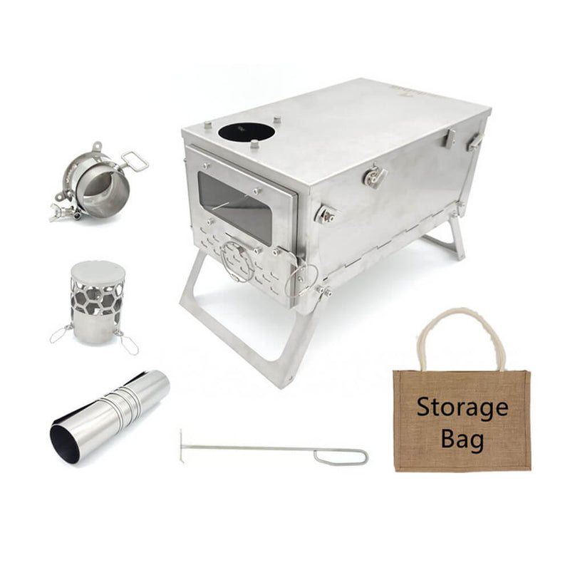 X -Fastfold Camping Mini Wood Stove - Tryhomy