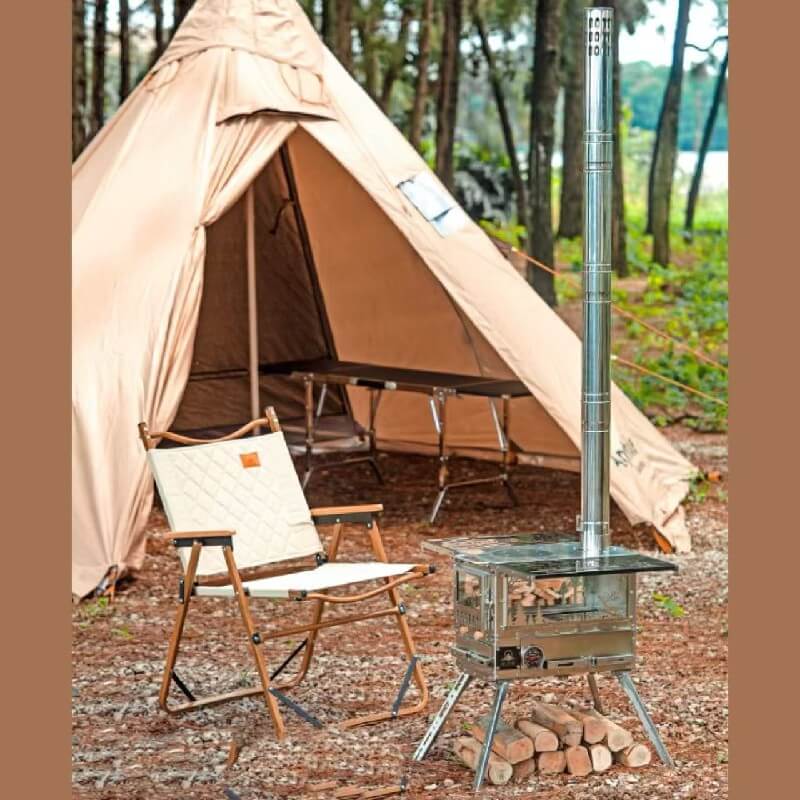 tent pellet stove Smilodon™-CS Tent Wood Stove For Winter Camping-Tryhomy