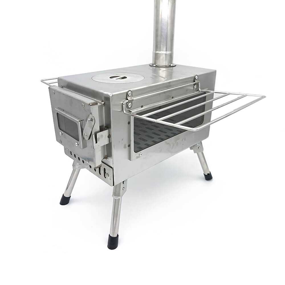 stainless steel tent stove Smilodon™-XS Stainless Steel Hot Tent Stove - Tryhomy