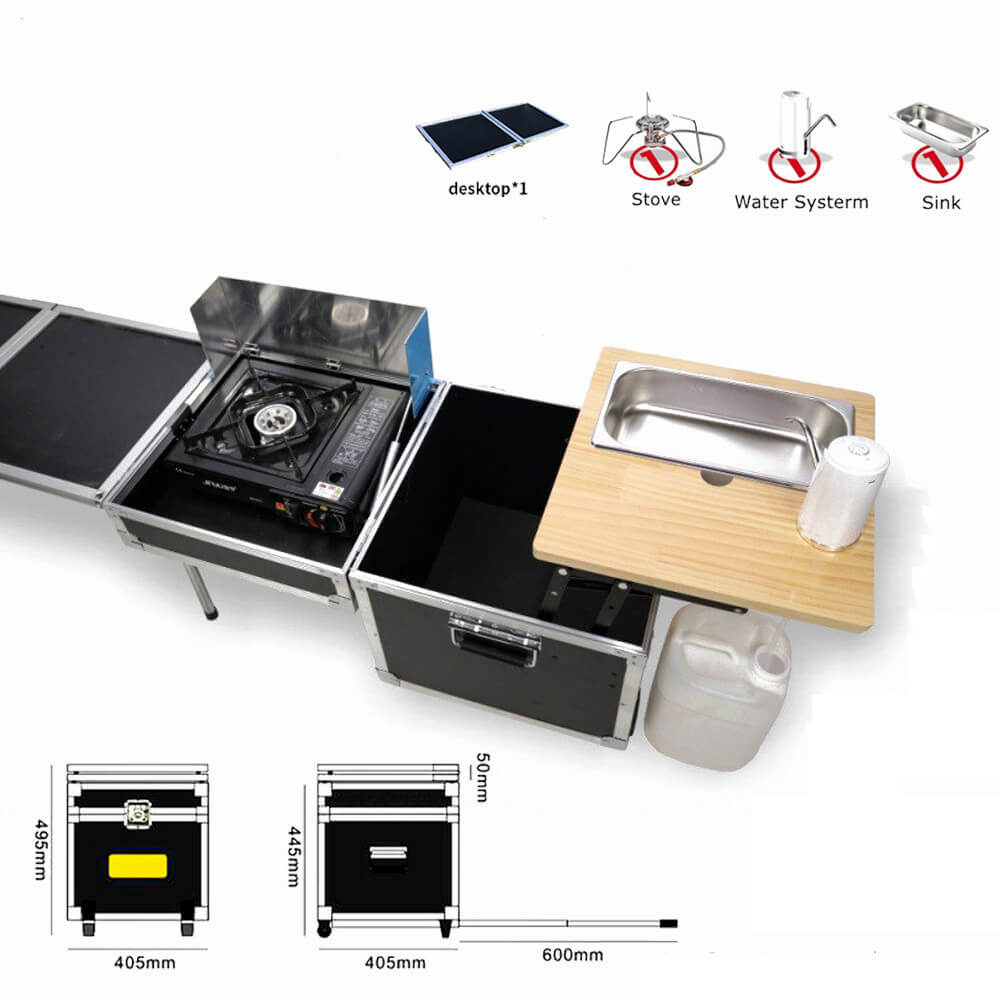 Ministerie Gehuurd Altijd Eat-Camp Revolutionary Portable Camp Kitchen Box-Tryhomy | Tryhomy