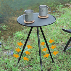 Adjustable Round Small Foldable Camping Side Table