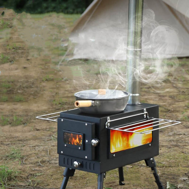 Smilodon™-CS Tent Wood Stove For Winter Camping-Tryhomy | Tryhomy