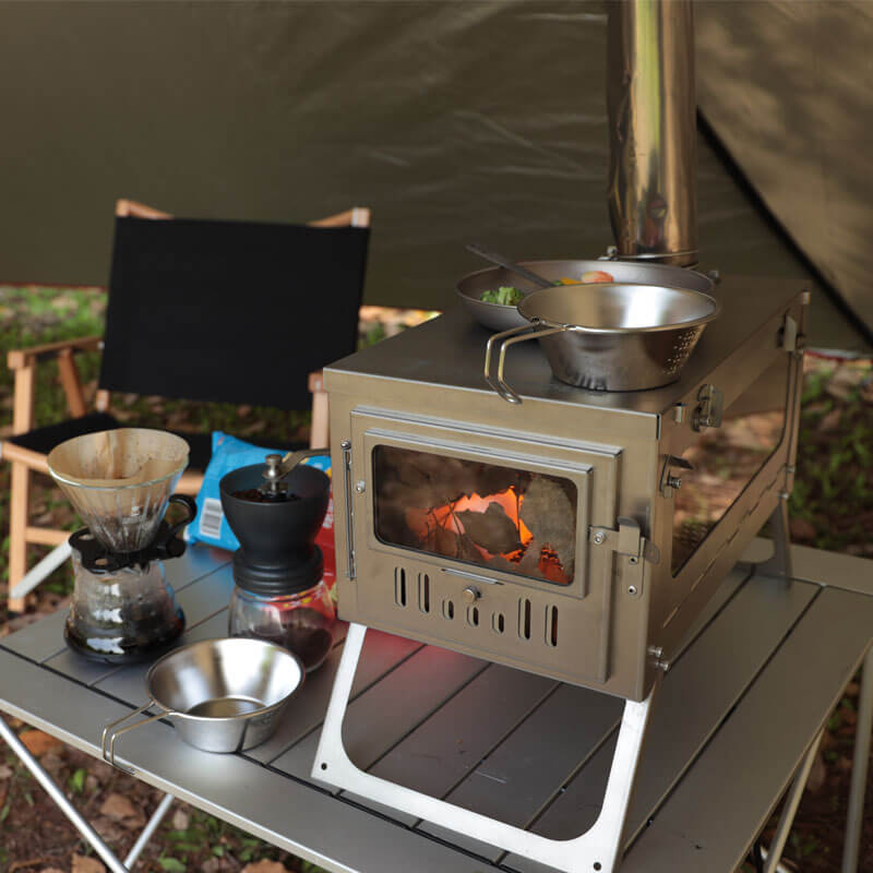 tent stove oven Mini Ultralight Titanium Tent Stove - Tryhomy