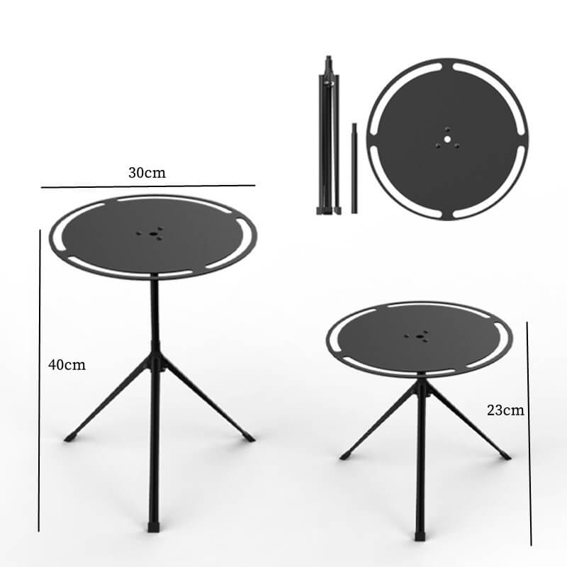 Adjustable Round Small Foldable Camping Side Table